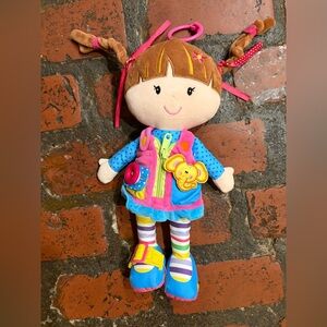 Vibrant Plush Doll with Accessories
